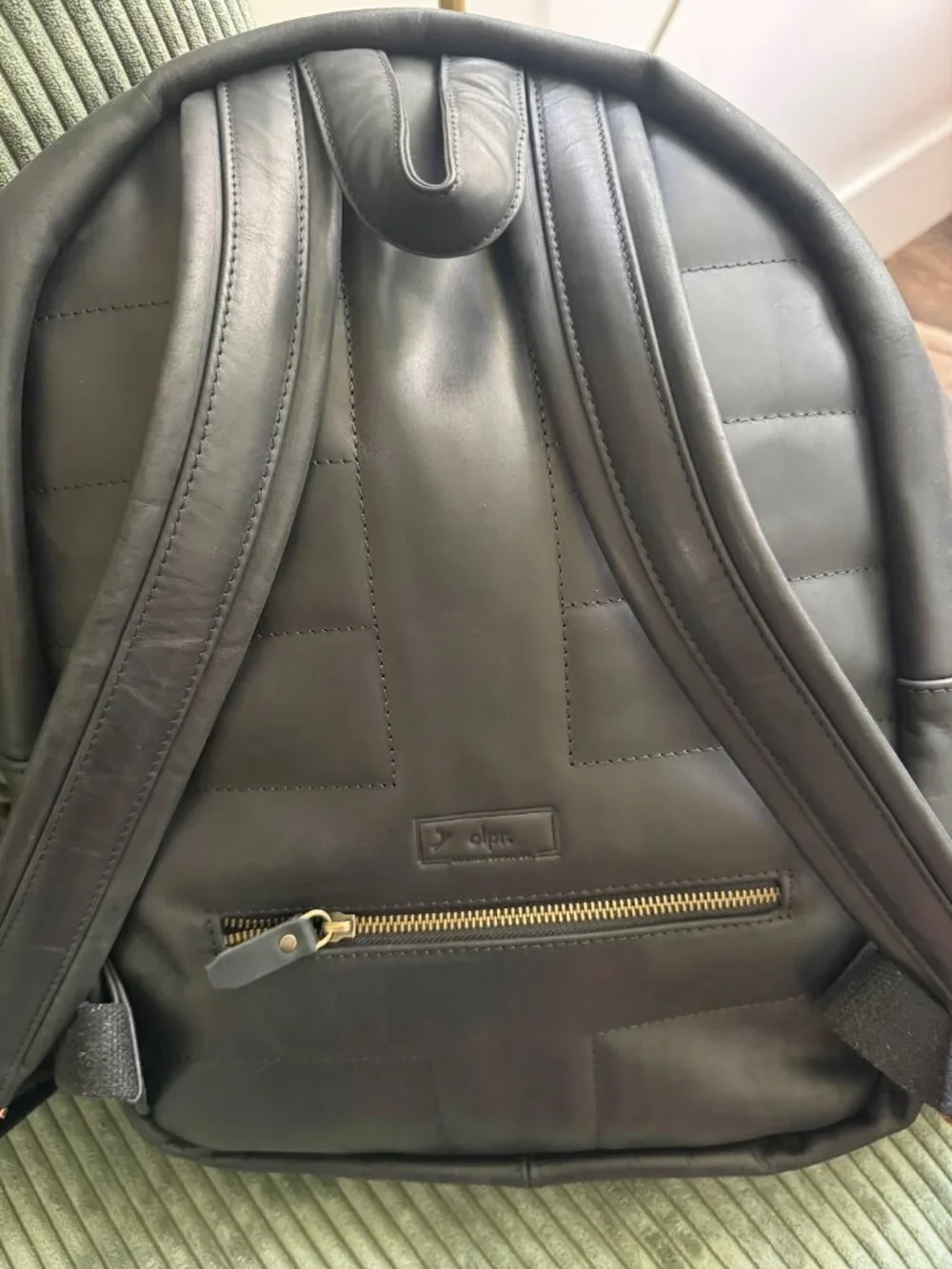 Crazy Horse Leather Laptop Backpack